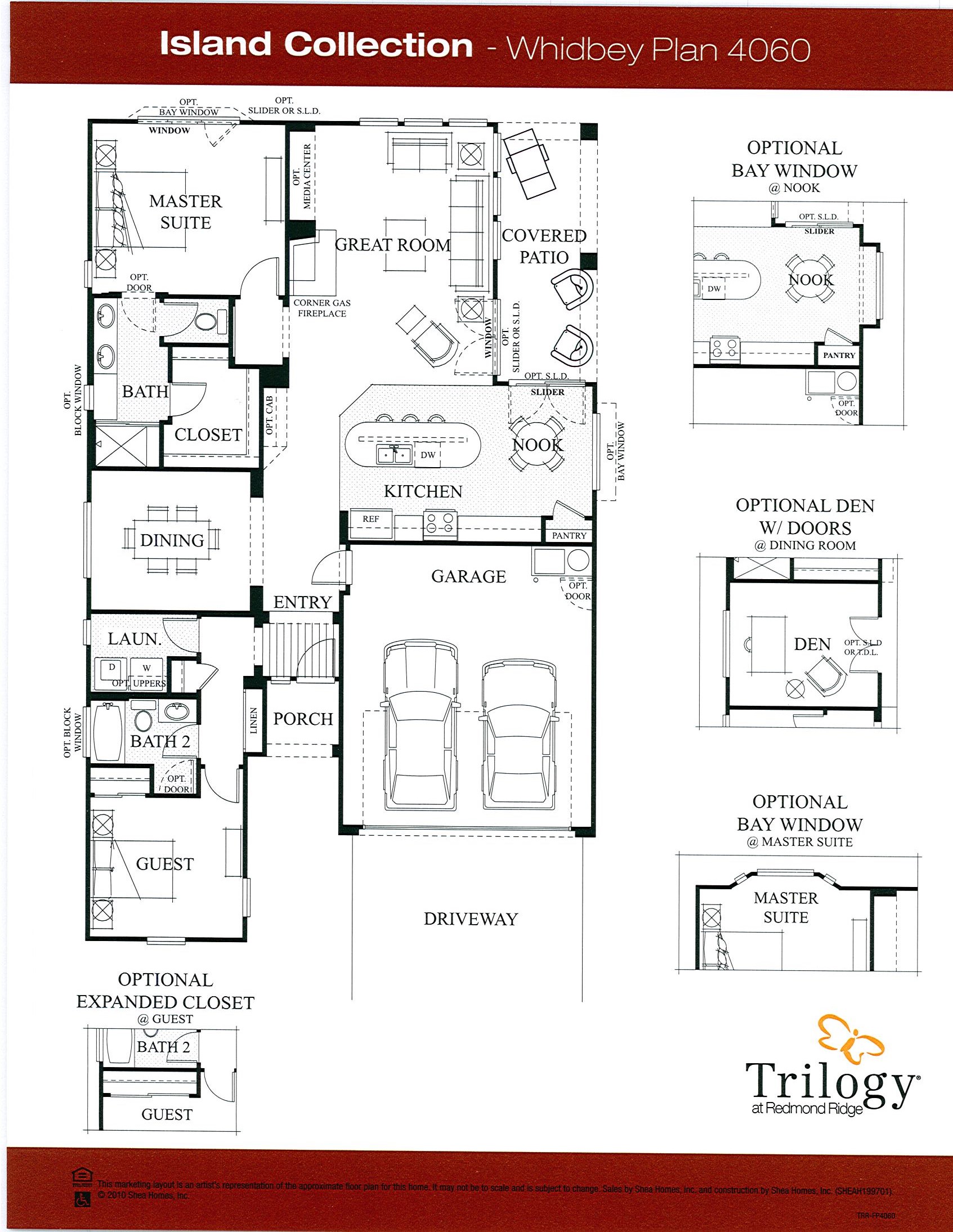 Trilogy at Redmond Ridge Island Collection Floor Plans